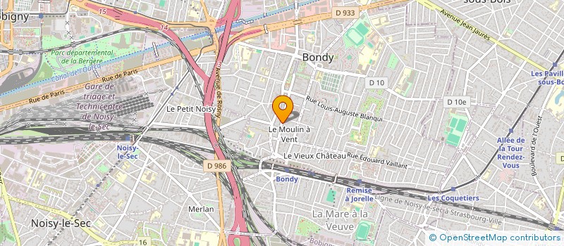 localisation de l'entreprise MADAME ALEKSANDRA MILJKOVIC  BONDY