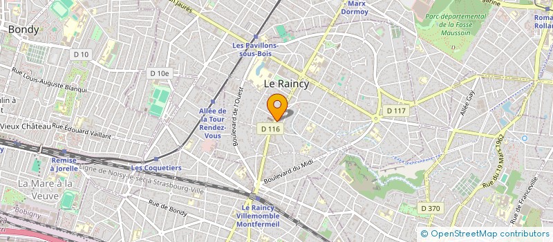 localisation de l'entreprise MADAME ALEKSANDRA MILOSEVIC à LE RAINCY