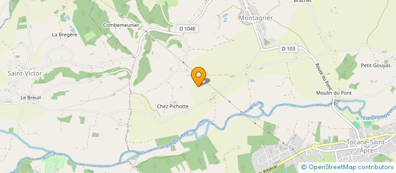 localisation de l'entreprise MADAME ALEKSANDRA MOTOWIDLAK  MONTAGRIER