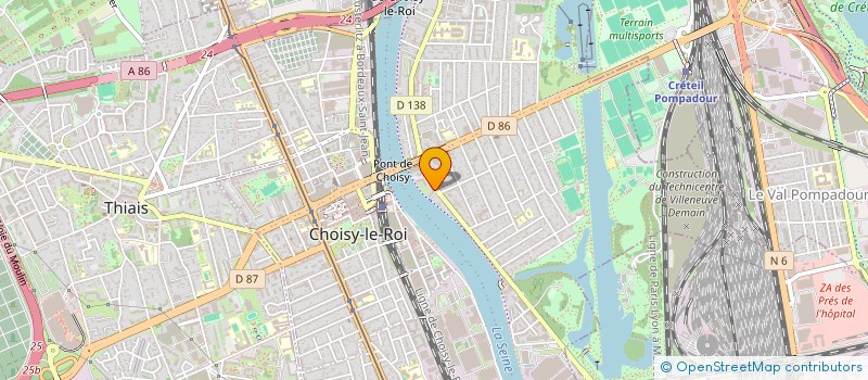 localisation de l'entreprise MADAME ALEKSANDRA SANEVA  CHOISY-LE-ROI