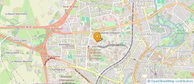 localisation de l'entreprise MADAME ALENA RYNIAK  RENNES