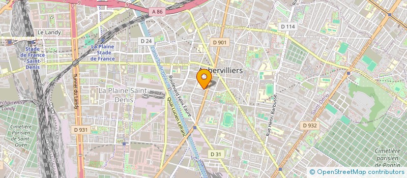 localisation de l'entreprise MADAME ALESSANDRA ALESSIO à AUBERVILLIERS