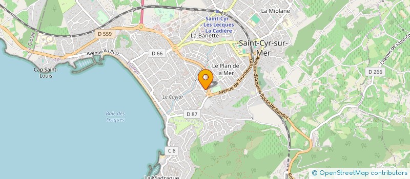 localisation de l'entreprise MADAME ALESSANDRA ARU à SAINT-CYR-SUR-MER