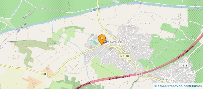 localisation de l'entreprise MADAME ALESSANDRA FERREIRA  SALLES-D'AUDE