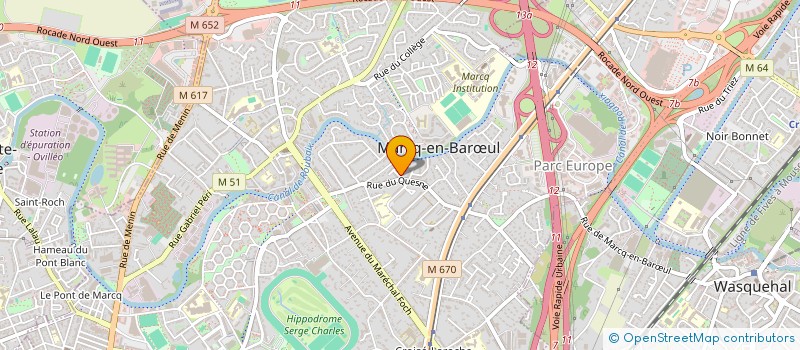 localisation de l'entreprise MADAME ALESSANDRA GUERRA FRANCO à MARCQ EN BAROEUL