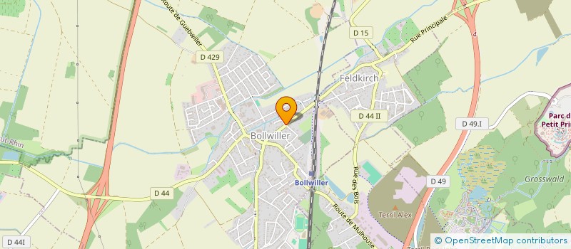 localisation de l'entreprise MADAME ALESSIA MORETTI  BOLLWILLER