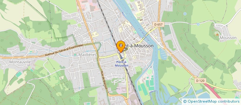 localisation de l'entreprise MADAME ALESSIA PETROLI  PONT-A-MOUSSON