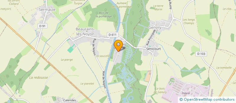 localisation de l'entreprise MADAME ALESSIA PICCIN  BEAURAINS-LES-NOYON