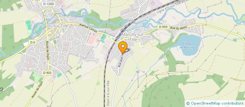 localisation de l'entreprise MADAME ALETH COLLARDEY  MARCILLY-SUR-TILLE