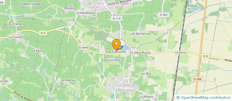 localisation de l'entreprise MADAME ALETH REGNIER  CORCELLES-EN-BEAUJOLAIS