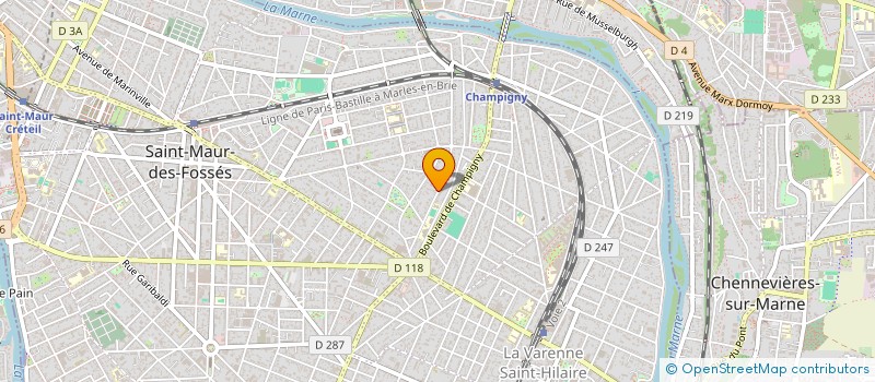 localisation de l'entreprise MADAME ALEX GUILLOT à SAINT-MAUR-DES-FOSSES