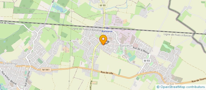 localisation de l'entreprise MADAME ALEXA BENE  BAISIEUX