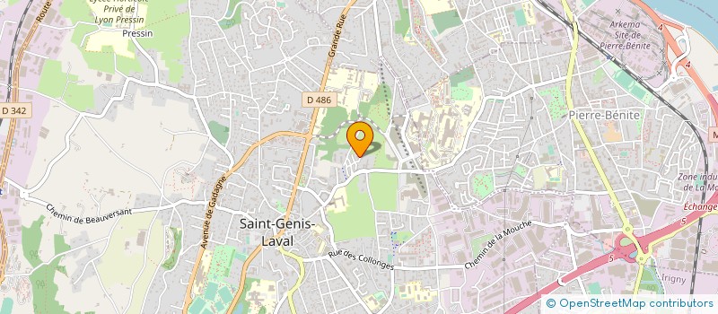 localisation de l'entreprise MADAME ALEXA COPETTI  SAINT-GENIS-LAVAL