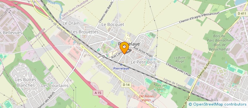 localisation de l'entreprise MADAME ALEXA DONDA  PIERRELAYE