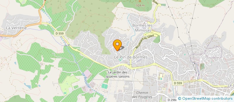 localisation de l'entreprise MADAME ALEXA GREVOZ à BORMES-LES-MIMOSAS