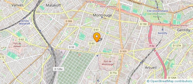 localisation de l'entreprise MADAME ALEXA MARCIANO  MONTROUGE