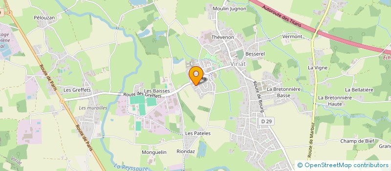 localisation de l'entreprise MADAME ALEXA PARRENT  VIRIAT