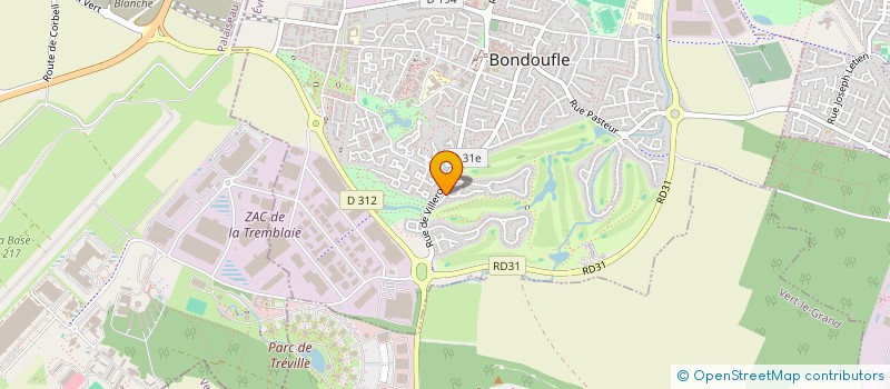 localisation de l'entreprise MADAME ALEXA PERCHEMAL  BONDOUFLE