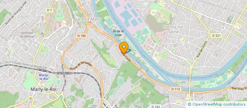 localisation de l'entreprise MADAME ALEXANDRA ABDELKADER  LOUVECIENNES