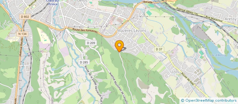 localisation de l'entreprise MADAME ALEXANDRA ANTOINE  MAZERES-LEZONS