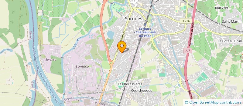 localisation de l'entreprise MADAME ALEXANDRA ANTONUCCI à SORGUES