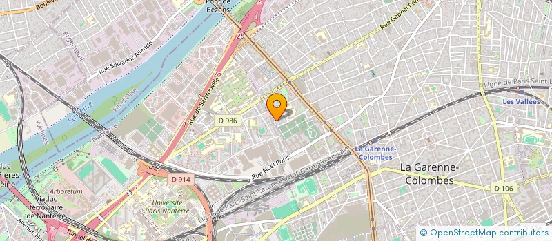 localisation de l'entreprise MADAME ALEXANDRA AUBIN  COLOMBES