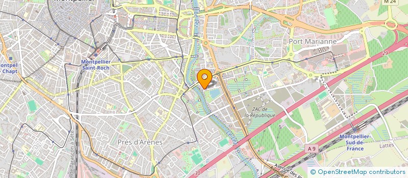 localisation de l'entreprise MADAME ALEXANDRA AUCANTE  FABREGUES