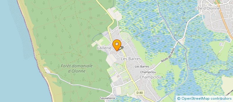 localisation de l'entreprise MADAME ALEXANDRA AUTIN à LES SABLES D'OLONNE
