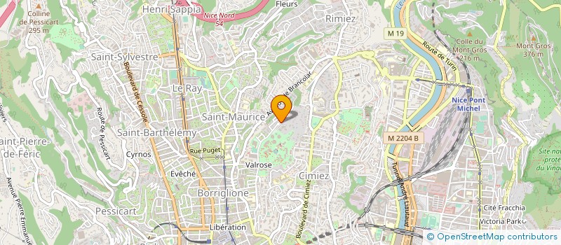 localisation de l'entreprise MADAME ALEXANDRA BACHELIER à NICE