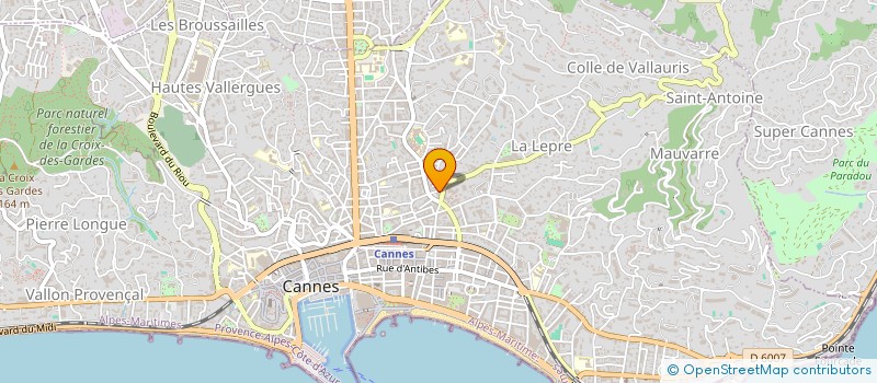 localisation de l'entreprise MADAME ALEXANDRA BAILLEUX à CANNES