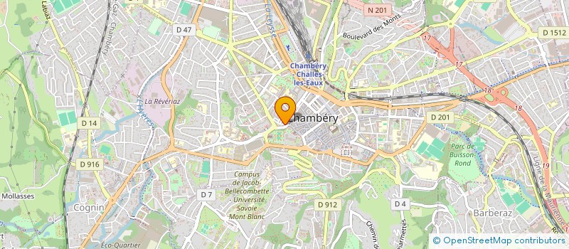 localisation de l'entreprise MADAME ALEXANDRA BARRET à CHAMBERY