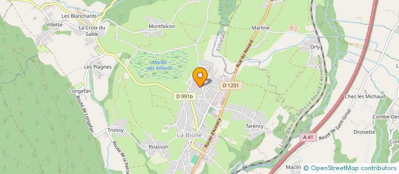 localisation de l'entreprise MADAME ALEXANDRA BARRIOZ  LA BIOLLE