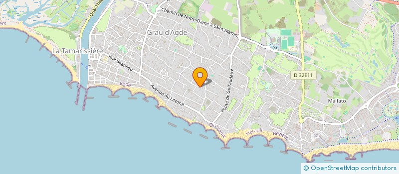 localisation de l'entreprise MADAME ALEXANDRA BAYLE  AGDE