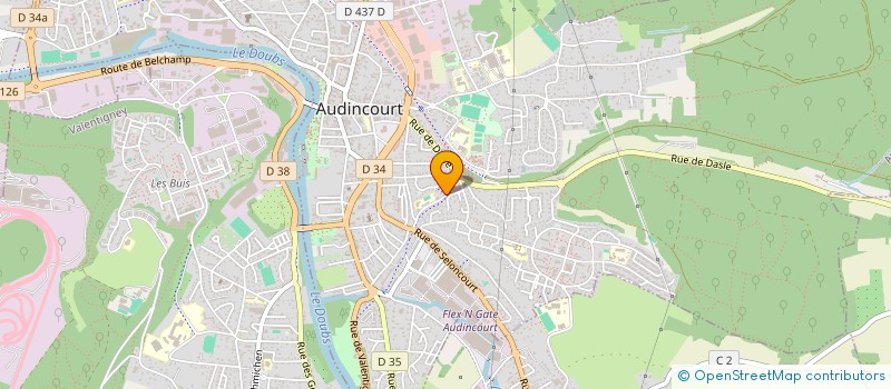 localisation de l'entreprise MADAME ALEXANDRA BEAUPUY-BARBE  AUDINCOURT