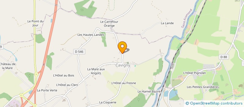 localisation de l'entreprise MADAME ALEXANDRA BELHAIRE à CAVIGNY