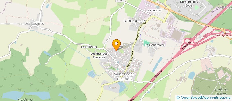 localisation de l'entreprise MADAME ALEXANDRA BELLANGER  SAINT-LEGER-DE-LINIERES