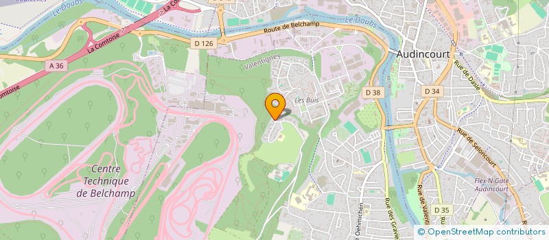 localisation de l'entreprise MADAME ALEXANDRA BEQUILLARD  VALENTIGNEY