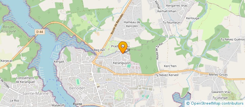 localisation de l'entreprise MADAME ALEXANDRA BERNARD  BENODET