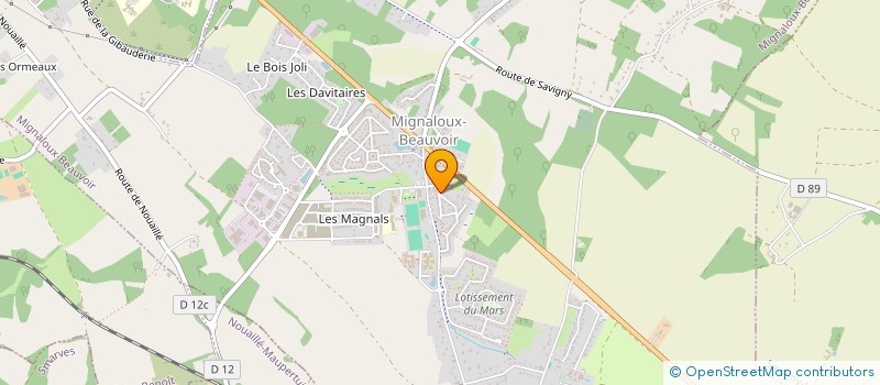 localisation de l'entreprise MADAME ALEXANDRA BERNARD  MIGNALOUX-BEAUVOIR