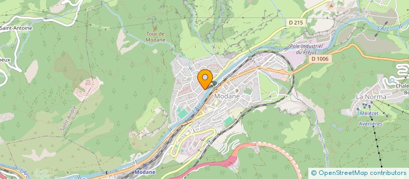 localisation de l'entreprise MADAME ALEXANDRA BERTHOLLET  MODANE