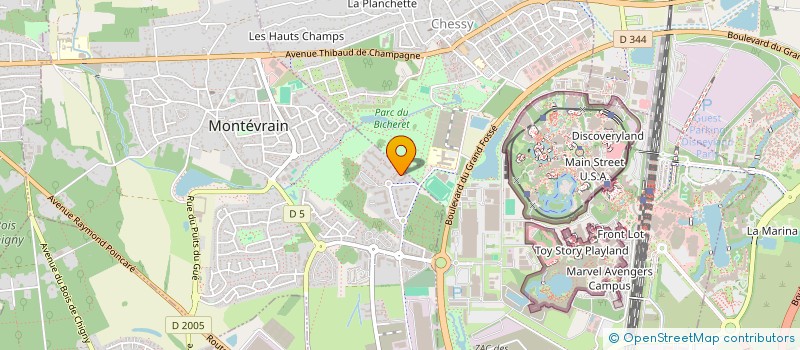 localisation de l'entreprise MADAME ALEXANDRA BILLY  MONTEVRAIN