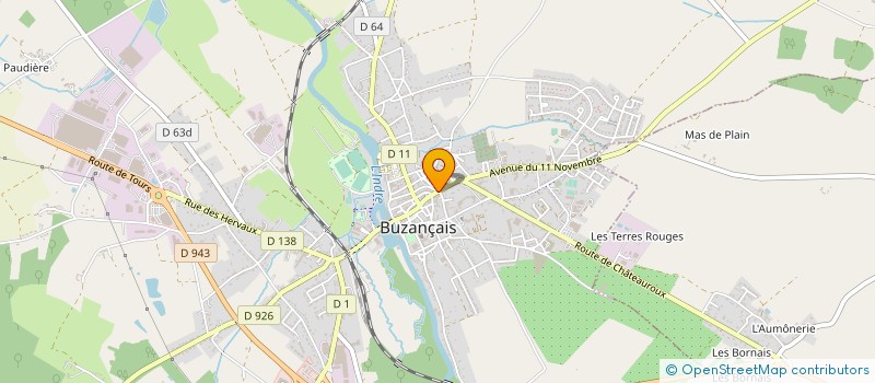 localisation de l'entreprise MADAME ALEXANDRA BLAINVILLE à BUZANCAIS