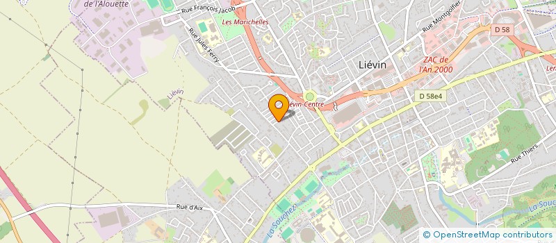 localisation de l'entreprise MADAME ALEXANDRA BLONDEL  LIEVIN