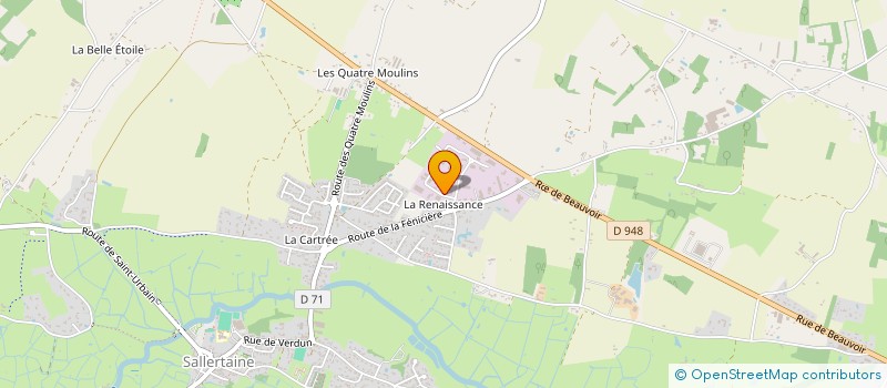 localisation de l'entreprise MADAME ALEXANDRA BOBARD à SALLERTAINE