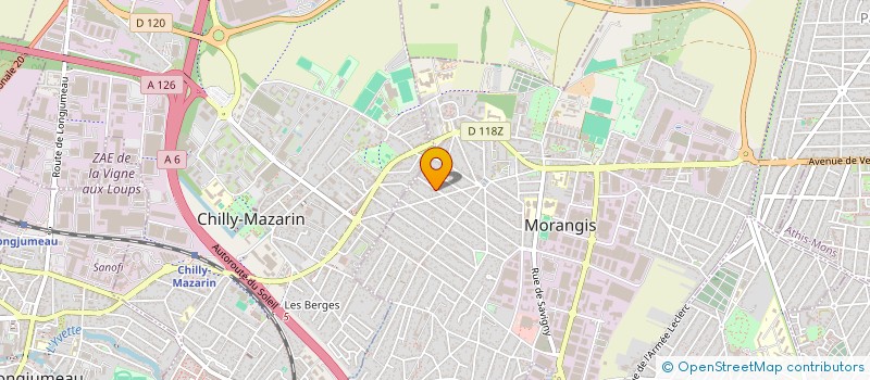 localisation de l'entreprise MADAME ALEXANDRA BONNEFOND  MORANGIS