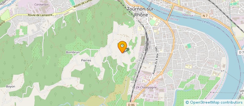 localisation de l'entreprise MADAME ALEXANDRA BONNET à TOURNON-SUR-RHONE