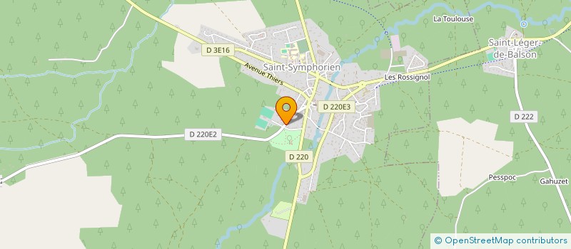 localisation de l'entreprise MADAME ALEXANDRA BONNIN  SAINT-SYMPHORIEN