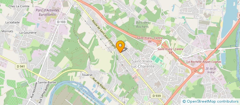 localisation de l'entreprise MADAME ALEXANDRA BONNIN à SAINT-YRIEIX-SUR-CHARENTE