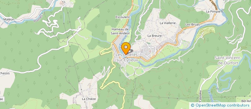 localisation de l'entreprise MADAME ALEXANDRA BORCAN  LES OLLIERES-SUR-EYRIEUX