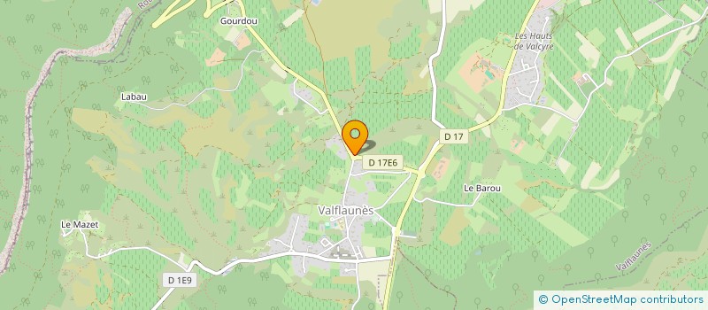 localisation de l'entreprise MADAME ALEXANDRA BORDAS  VALFLAUNES